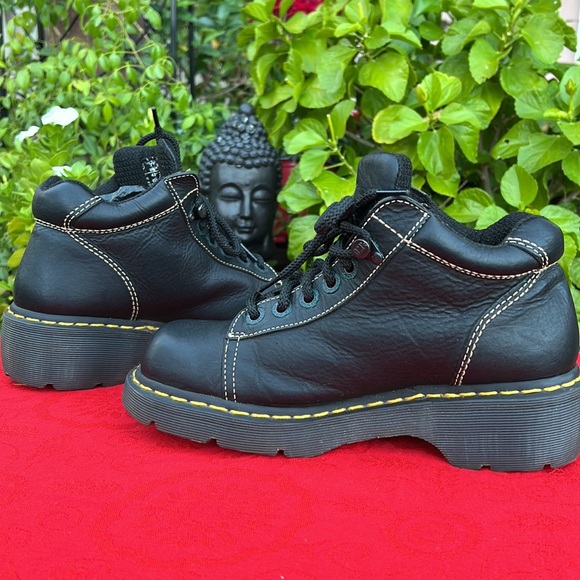 Dr. Martens Chunky Black Platform Ankle Boots - Picture 9 of 17